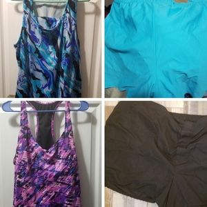 💦TWO 3x plus size bathing suits 2 tops, 2 bottoms